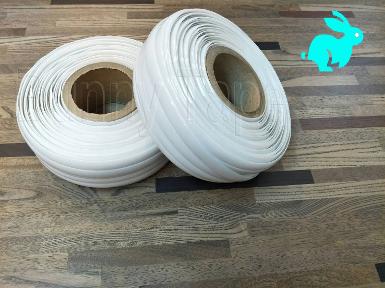 เส้นพลาสติกแบบยาง PVC สีขาว ขนาด 15 มม.